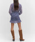 ფოტო #1 პროდუქტის Women's Short Ruched Hem Dress