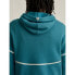 Фото #4 товара Bonobos Fielder Pullover Hoodie Medium Men's Turquoise Solid Kangaroo Pocket