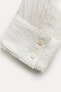 Фото #24 товара Рубашка из рельефной ткани с карманом — zw collection ZARA