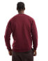 Фото #4 товара adidas Originals Trefoil Essentials crew neck sweat in burgundy