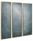 Фото #3 товара Concentric 3-Piece Textured Metallic Hand Painted Wall Art Set by Martin Edwards, 60" x 20" x 1.5"