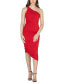 Фото #4 товара Women's One Shoulder Ruched Bodycon Dress