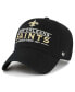 Фото #1 товара Men's Black New Orleans Saints Vernon Clean Up Adjustable Hat