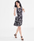 ფოტო #1 პროდუქტის Women's Printed Sleeveless Flip-Flop Dress, Created for Macy's