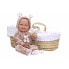 Фото #5 товара MUÑECAS ARIAS Elegance Zoe With Wicker Basket Body Vinyl Sex Girl 42 cm baby doll