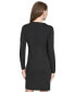 Фото #2 товара Women's Patch-Pocket Long-Sleeve Knit Dress