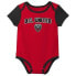 MLS D.C. United Infant 3pk Bodysuit - 12M