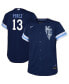 ფოტო #1 პროდუქტის Toddler Boys and Girls Salvador Perez Navy Kansas City Royals City Connect Replica Player Jersey