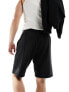 Weekday Ken relaxed fit shorts in black M - фото #7