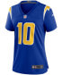 Фото #3 товара Women's Justin Herbert Royal Los Angeles Chargers Game Jersey