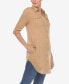 Фото #4 товара Women's Stretchy Button-Down Tunic Top