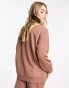 Фото #6 товара Miss Selfridge oversized sweatshirt co-ord in mocha