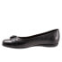 Фото #4 товара Trotters Sylvia T2166-001 Womens Black Leather Slip On Ballet Flats Shoes 12