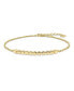 ფოტო #1 პროდუქტის Round Link Chain Bracelet in 14K Gold, 6.5 in adj to 7.5 in, approx. 2.6 grams