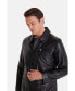 Фото #2 товара Men's Genuine Leather Jacket Black