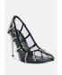 ფოტო #5 პროდუქტის diamante clear stiletto heel pumps