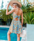 Фото #4 товара Women's Paisley Floral Print Cutout Mini Beach Dress