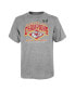 ფოტო #3 პროდუქტის Big Boys Heather Gray Kansas City Chiefs Super Bowl LVIII Champions Historic Win T-shirt