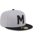 ფოტო #4 პროდუქტის Men's Gray Montgomery Biscuits 2024 Rickwood Classic 59FIFTY Fitted Hat