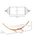 Фото #9 товара Extra-Large Outdoor Boho Hammock with Stand for Ultimate Relaxation