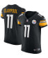 ფოტო #1 პროდუქტის Men's Chase Claypool Black Pittsburgh Steelers Vapor Elite Player Jersey