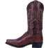 Dan Post Boots Bayou Embroidered Square Toe Cowboy Mens Brown Dress Boots DP307