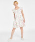 ფოტო #3 პროდუქტის Women's Cotton Printed Flutter-Sleeve Chemise, Created for Macy's