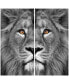 Фото #1 товара King Of The Jungle Ab Frameless Free Floating Tempered Glass Panel Graphic Wall Art, 72" x 36" x 0.2" Each