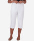 ფოტო #1 პროდუქტის Petite All American Twill Capri Pants