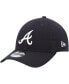 ფოტო #5 პროდუქტის Men's Navy Atlanta Braves Logo Replica Core Classic 9TWENTY Adjustable Hat