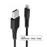 Lindy 2m USB to Lightning Cable black - 2 m - Lightning - USB A - Black - Straight - Straight - фото #2