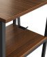 Фото #6 товара Wood L-Shape Home Office with Storage Two-Tone Desk
