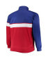 ფოტო #4 პროდუქტის Men's Royal, Red Philadelphia 76ers Big and Tall Pieced Body Full-Zip Track Jacket