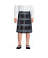 ფოტო #6 პროდუქტის Girls School Uniform Plaid A-line Skirt Below the Knee