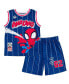 Фото #1 товара Toddler Boys Spider-Man Miles Morales Mesh Jersey Tank Top Shirt and Basketball Shorts to