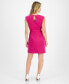 ფოტო #4 პროდუქტის Petite Cross-Neck Tie-Waist Sleeveless Dress