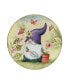 Garden Gnomes Set of 4 Salad Plate 9"