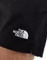 The North Face 24/7 logo 5"" shorts in black