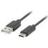 Фото #2 товара LANBERG CA-USBO-31CU-0018-BK 1.8 m USB-A To USB-C Cable