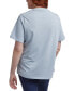 Фото #3 товара Plus Size Short Sleeve Logo Graphic T-Shirt