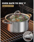 Stockpot with Lid, Basics Stainless Steel Soup Pot, 12-Quart