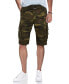 Фото #1 товара Men's Belted Snap Detail Cargo Shorts