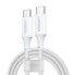 Kabel przewód USB-C 100W 5A PD 480Mbps 1.5m biały