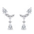 Фото #2 товара Charming silver earrings with zircons EA715W