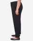 ფოტო #2 პროდუქტის Plus Size Opposites Attract Ribbed Black Pant