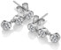 Silver earrings with topazes and genuine diamond Willow DE585