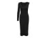 Dámské šaty ONLINA Standard Fit 15302675 Black/One Sleeve