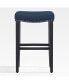 Фото #1 товара 29" Upholstered Saddle Seat Faux Leather Bar Stool