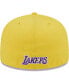 Фото #4 товара Men's Purple, Gold Los Angeles Lakers Gameday Wordmark 59FIFTY Fitted Hat