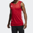 Фото #4 товара adidas 针织两面穿透气篮球背心 男款 红色 / Трендовая спортивная жилетка Adidas DY6595